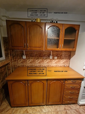 Set Mobilă Bucătărie Completă (Sus + Jos) + 2 Corpuri Suspendate