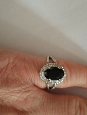 inel aniversar pt .fenei din argint 925 sterling placat cu rodiu