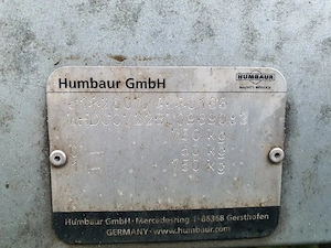 Remorca Humbaur 750 kg cu Prelata  - imagine 5
