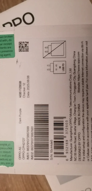 OPPO A5 128GB Dual SIM - Garantie  - imagine 4