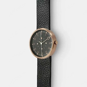 Ceas barbatesc Optimef Fărăzece [COPPER] black leather