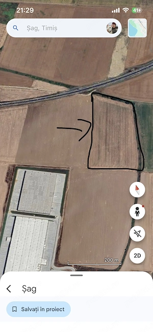 Teren intravilan 7 hectare comuna Șag,Timis langa depozitul Profi INTRAVILAN