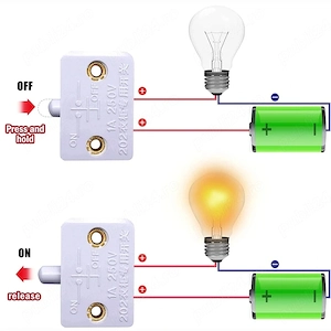 Set 2 bucăți: întrerupător ușă lumina LED pentru dulap, încastrat în mobilă   comutator automat cu s - imagine 4