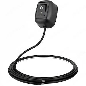 Buton ON OFF auto moto cu montaj aparent   întrerupător 12V 24V DC, 10A peak, cablu 60cm