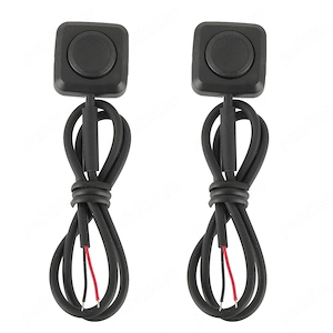 Set 2 bucăți: buton auto moto cu revenire 12V 24V montaj aplicat   mini buton push fără reținere