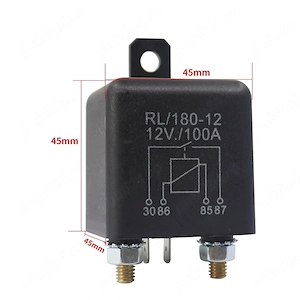 Releu auto 12V 100A   control sarcini mari, pompe, ventilatoare și sisteme audio - imagine 5