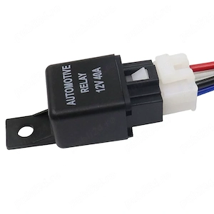 Releu auto 12V 4 pini 40A cu soclu – compatibil sisteme electrice pe 12V - imagine 3