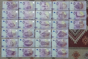 Euro souvenir (doua cifre, Romania completa) la 13 lei