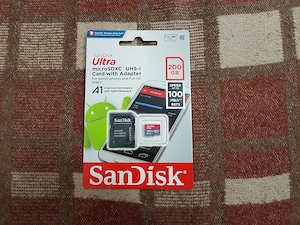 Card microSDXC original de 200gb,marca Sandisk Ultra,clasa 10
