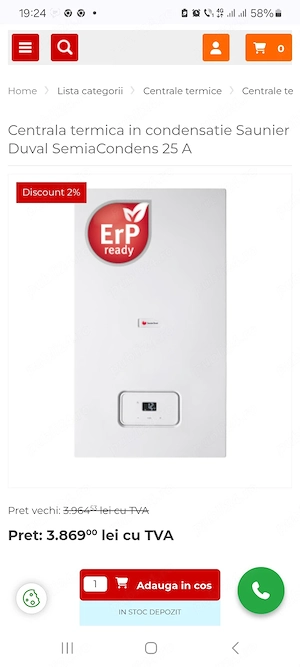 Centrală termică sounier duval nouă