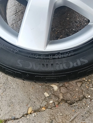 Vand jante originale VW 205 55 r 16 de vara  - imagine 5