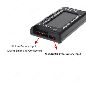 Tester Acumulatori 18650 Li-Ion, LiPo, LiFe, NiMH, NiCd 2-7S   Verificare Voltaj și Capacitate - imagine 3