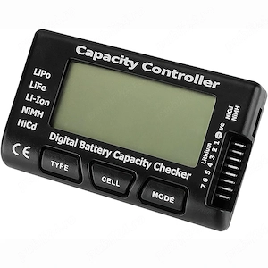 Tester Acumulatori 18650 Li-Ion, LiPo, LiFe, NiMH, NiCd 2-7S   Verificare Voltaj și Capacitate