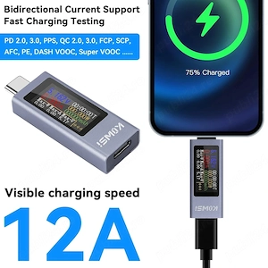 Multimetru USB C Kowsi KWS-2302C   Tester Digital Tensiune, Curent și Capacitate - imagine 4