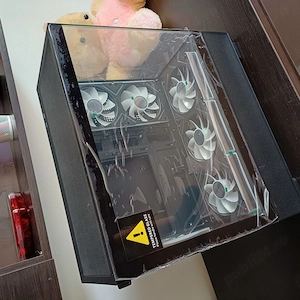 Carcasa 1stPLAYER  Gaming MI5-bk, 6 ventilatoare aRGB infinity efect, telecomanda, Micro-ATX, negru