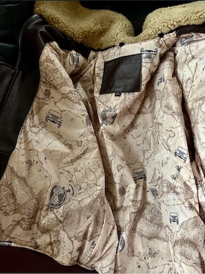 Geaca bărbați piele aviator vintage Top Gun   - imagine 3