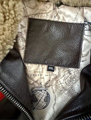 Geaca bărbați piele aviator vintage Top Gun   - imagine 4