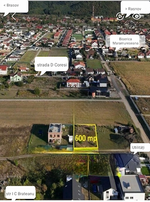 600 mp teren intravilan Cristian Brasov 
