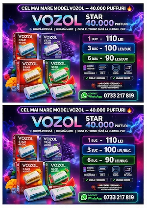 Vape vozol star 40.000 pufuri