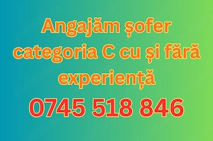 Se cauta sofer categoria C, cu si fara experienta
