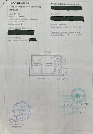 Apartament cu 2 camere, de vanzare in zona Berarie, Medgidia