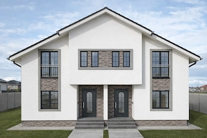 Duplex, la curbă cu Drumul Boilor în Moşnița (între cele 2 Lidl)