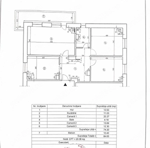 Apartament 3 Camere A-uri Traian et.4Ac
