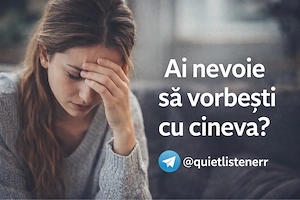 Ai nevoie să vorbești cu cineva? Sunt aici să te ascult