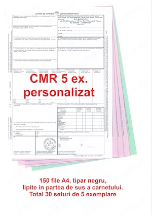 CMR-uri transport intern si international - Scrisoare de transport - Tipizat - imagine 4