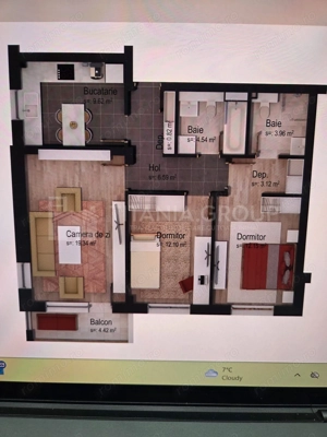 Apartament 3 camere decomandat, mobilat modern, parcare subterana, Tractorul - imagine 14