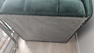 Fotoliu CASTELLO stofa catifelata verde