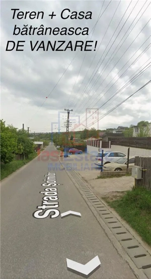 Breazu  Rediu TEREN 1145mp cu casa Batraneasca la asfalt cu utilitati - imagine 2
