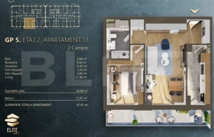 Apartament premium, 2 camere | Finisaje de lux | Elite City  - imagine 17