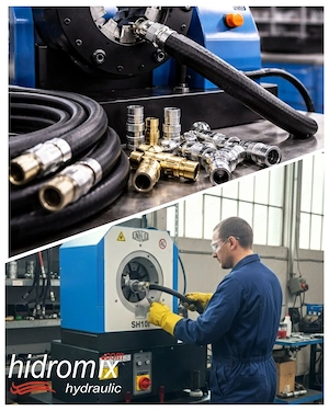 Operator pentru sertizarea furtunurilor hidraulice