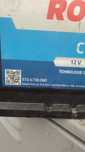 Baterie auto , Rombat Cyclon 12 V. 72 Ap 600A ( EN)  - imagine 5