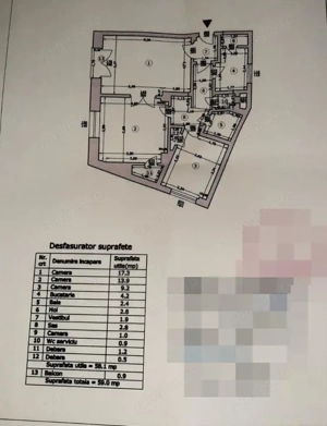 Central Universitate –vanzare 3 camere – Str Doamnei - imagine 9