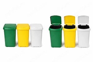 Vand set 3 bucati cos pubela colectare selectiva eco 3 master 50 l