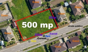Teren intravilan 500mp, zona Alba Micesti, cu utilitati