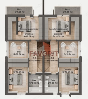 Duplex cu 4 camere | Pozitie excelenta | Asfalt | Statie de autobuz - imagine 8