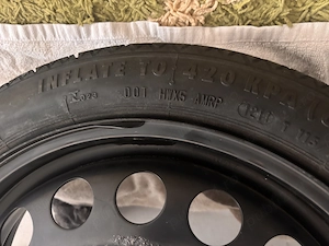 Roata Janta Rezerva Slim T115 70 16 R16 Opel Astra J 2009 - 2016 Cod 2160141 - imagine 4