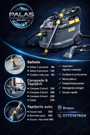 Curățare Profesională Canapele, Saltele & Tapițerie Auto Brașov