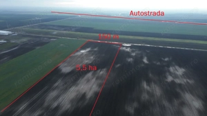 Teren intravilan 5,5 ha industrial deschidere 150 ml soseaua Constantei