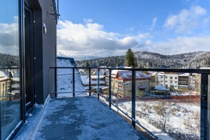 Apartament unic in PREDEAL – LUX, vedere la partie cu terasa si parcare - imagine 17