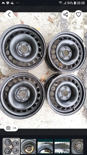 Roti Audi Vw sau Ford anvelope vara 195 65 15 sau 205 55 16 - imagine 8