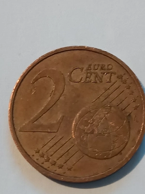 Două monede de 5euro centi si 2 euro centi anul 1999