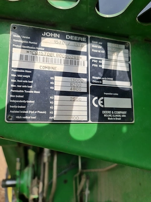 Combina John Deere 1570 AN2011 ore 1478 - imagine 7