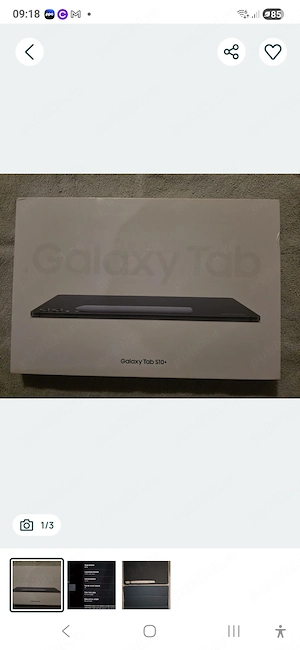 Galaxy Tab S10 Plus, 12,4 inch, cutie, impecabilă