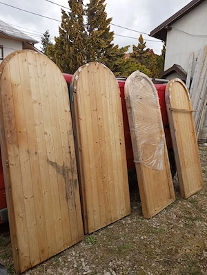 Usi arcada  boltite de interior - lemn masiv+stratificat - imagine 3