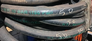 Furtun guma h.t. water  deliveri  10 bar ,fi 50 cu spira sarma 80 met