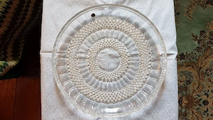 Platou mare cristal,import RDG.Este nou